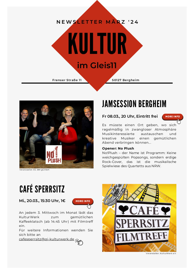 2024 03 Gleis11 NEWSLETTER Kultur Seite1