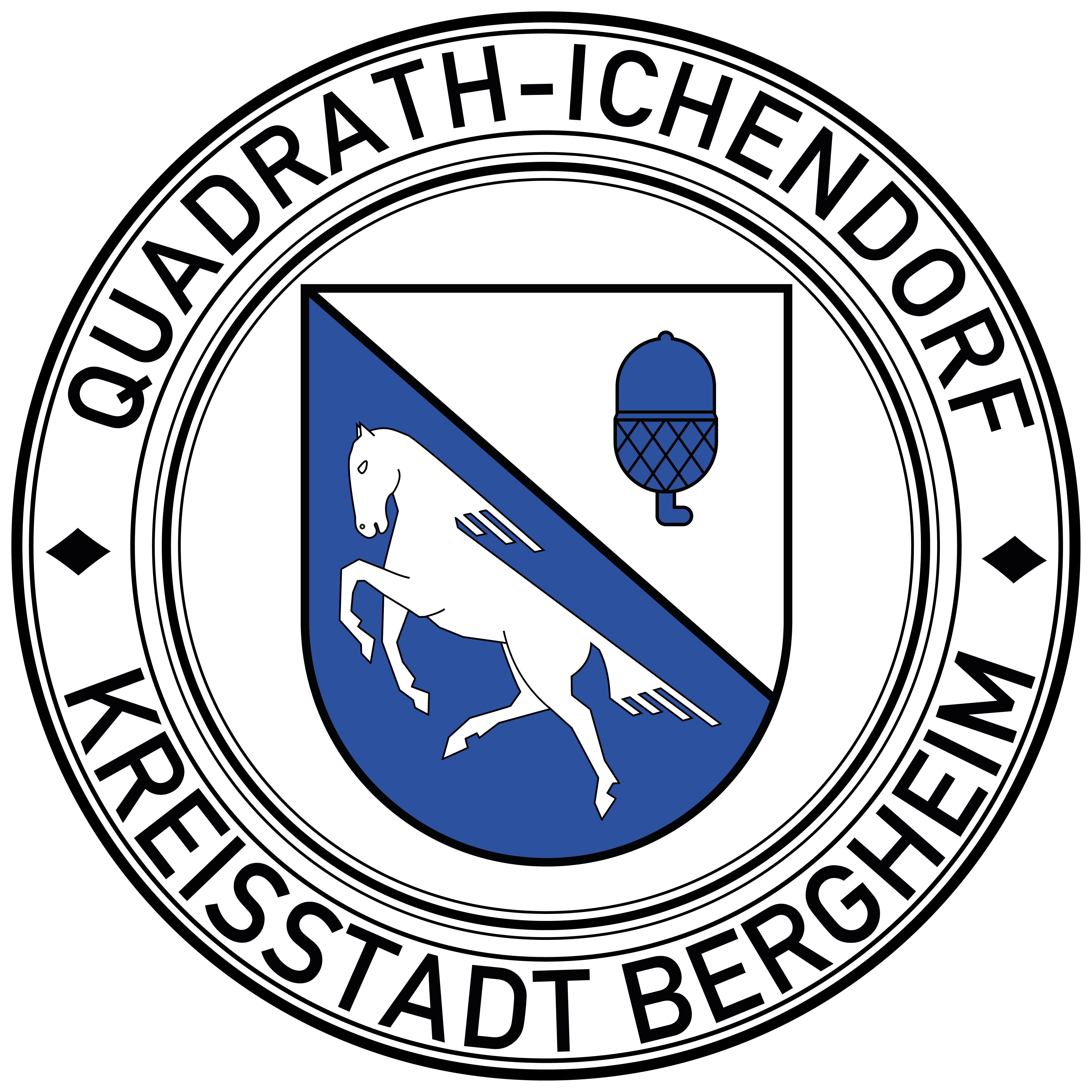 Quadrath Ichendorf Kreisstadt Bergheim weisser Hintergrund