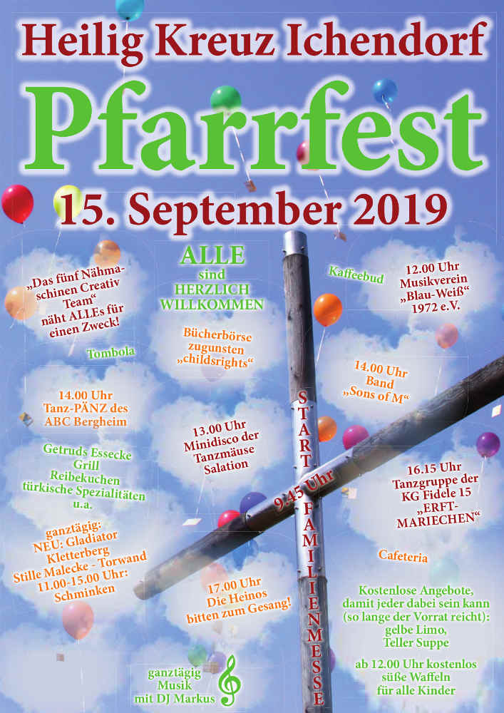 Heilig Kreuz Plakat Pfarrfest 2019